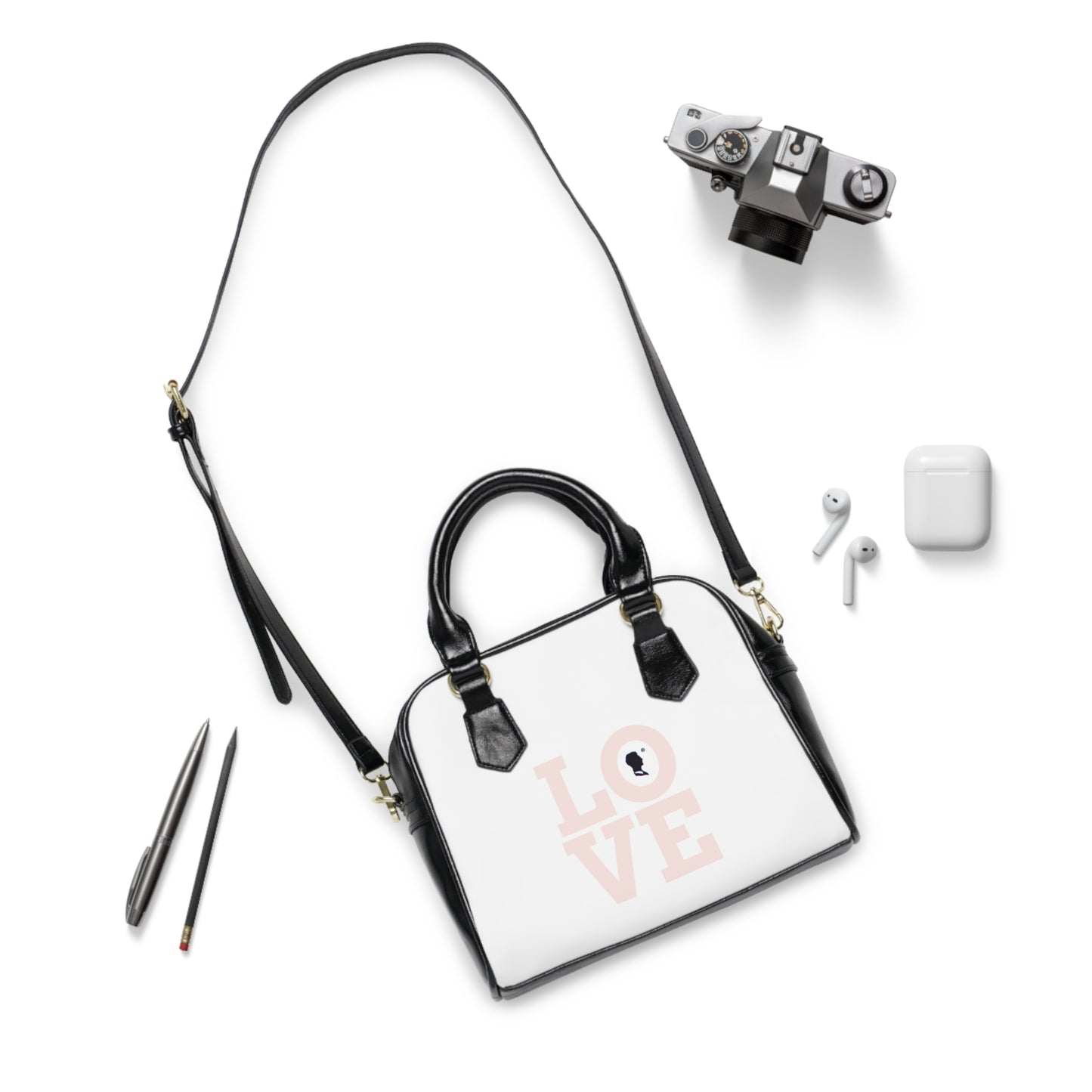 Chic Shoulder Handbag with Love Design by Pax Lux Fashion