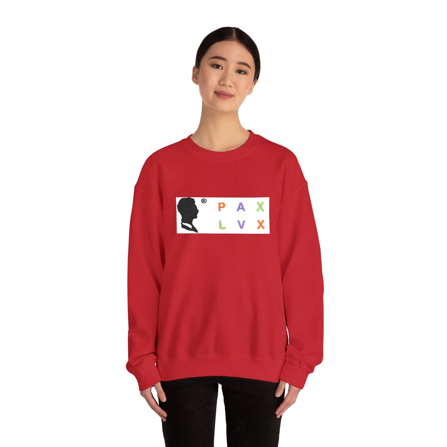 PAX LVX Silhouette Crewneck Sweatshirt — Peaceful Occult Graphic