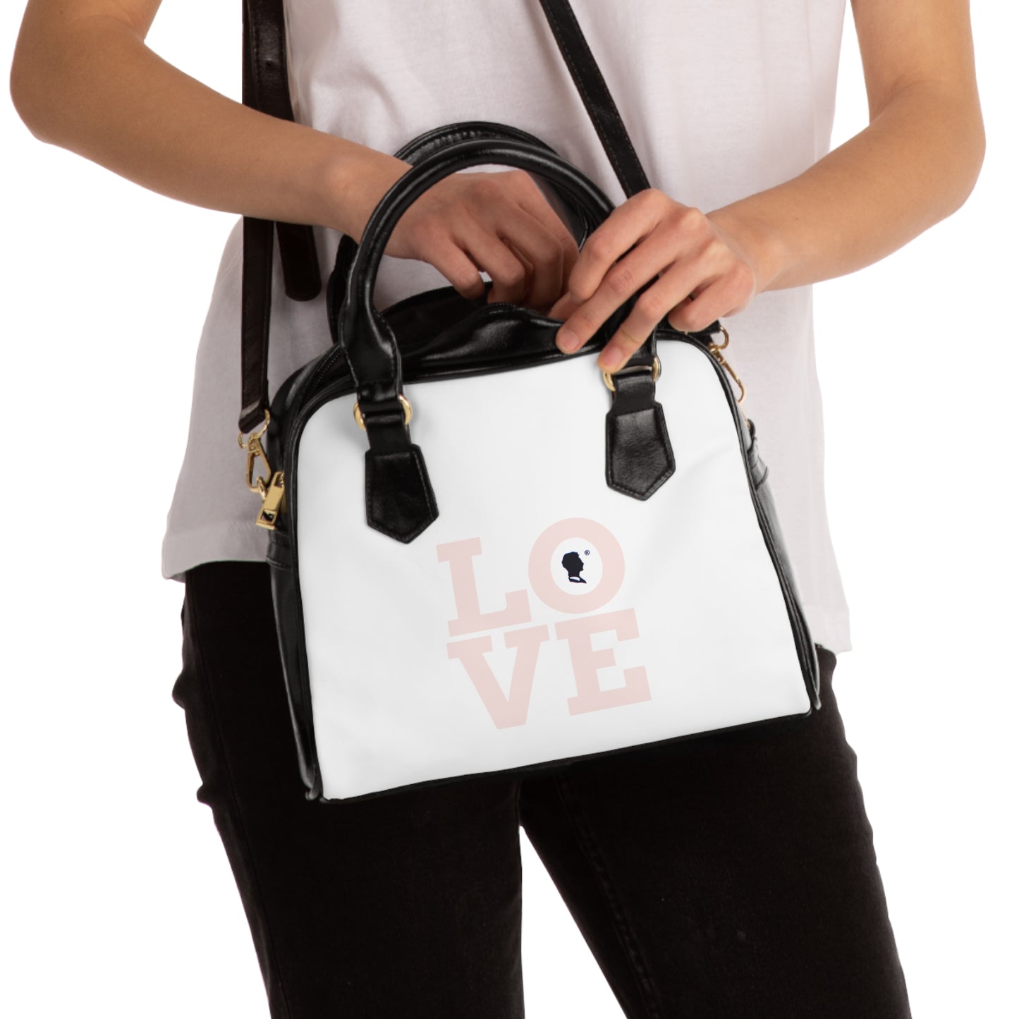 Chic Shoulder Handbag with Love Design by Pax Lux Fashion