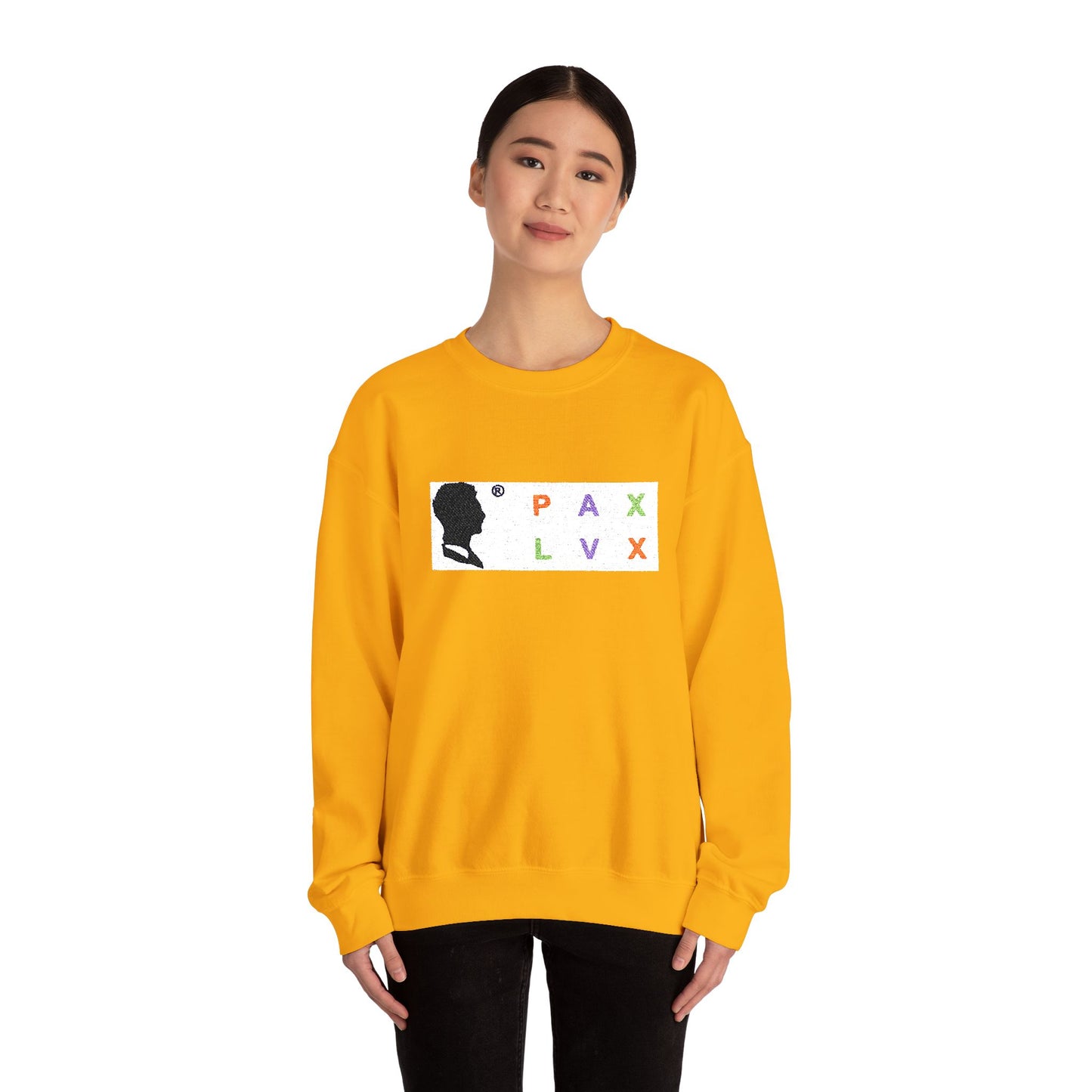PAX LVX Silhouette Crewneck Sweatshirt — Peaceful Occult Graphic