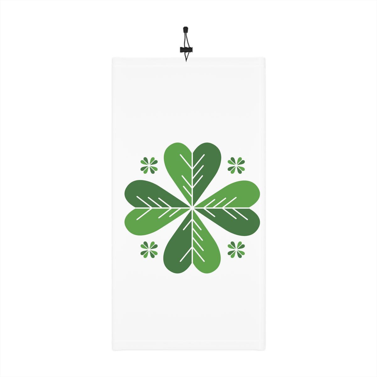 Winter Neck Gaiter with Four-Leaf Clover Pax Lux Design