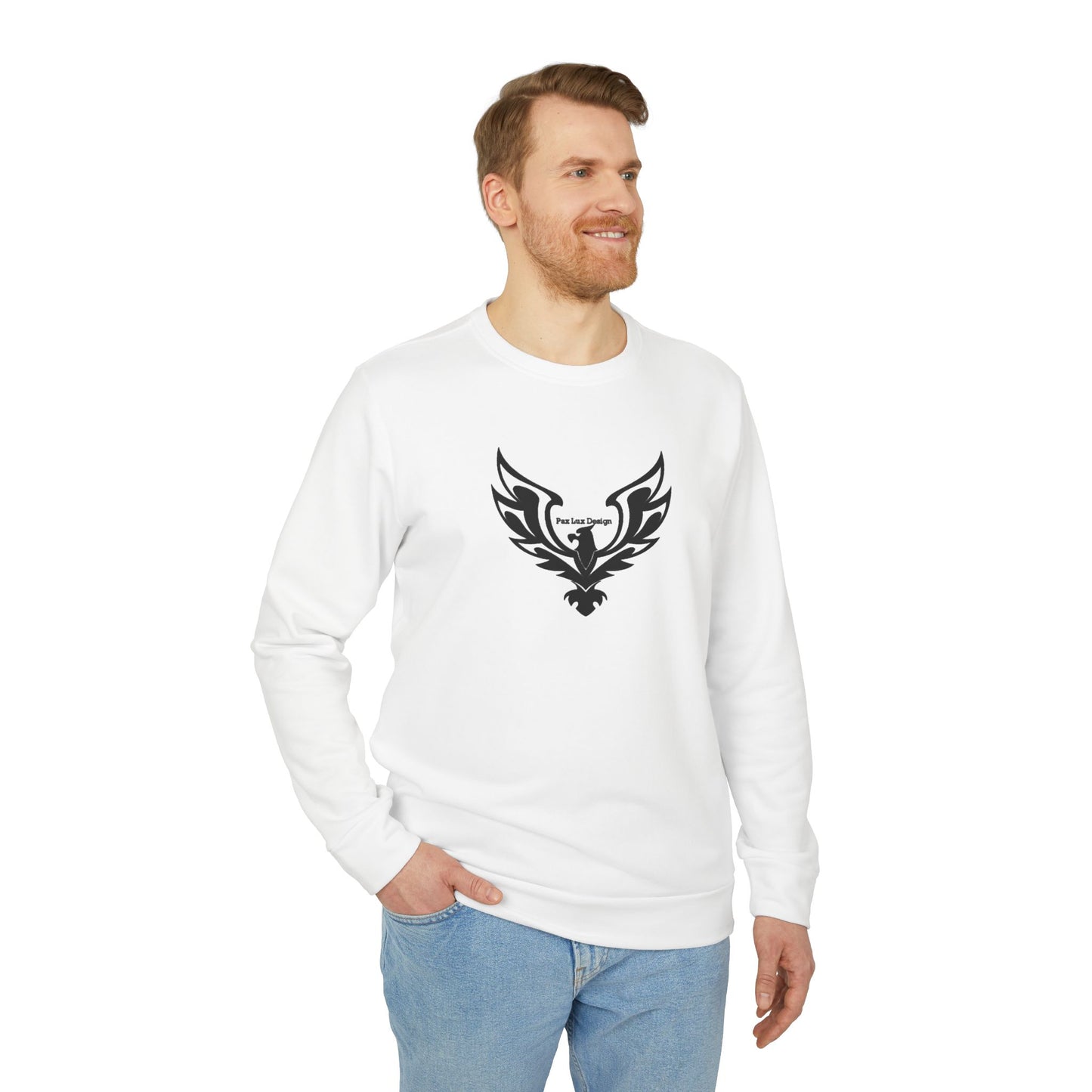 adidas Unisex Fleece Crewneck Sweatshirt Eagle Pax Lux Design