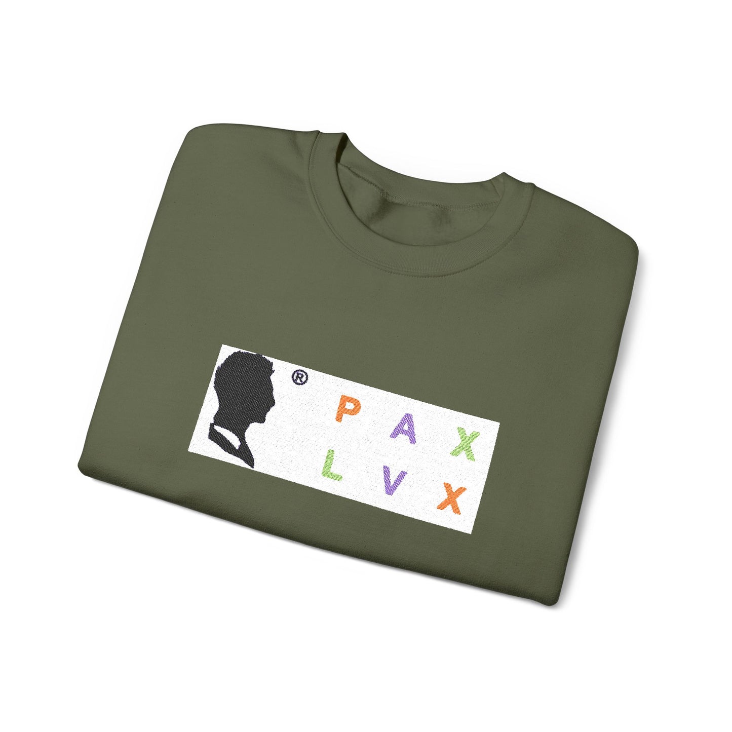 PAX LVX Silhouette Crewneck Sweatshirt — Peaceful Occult Graphic