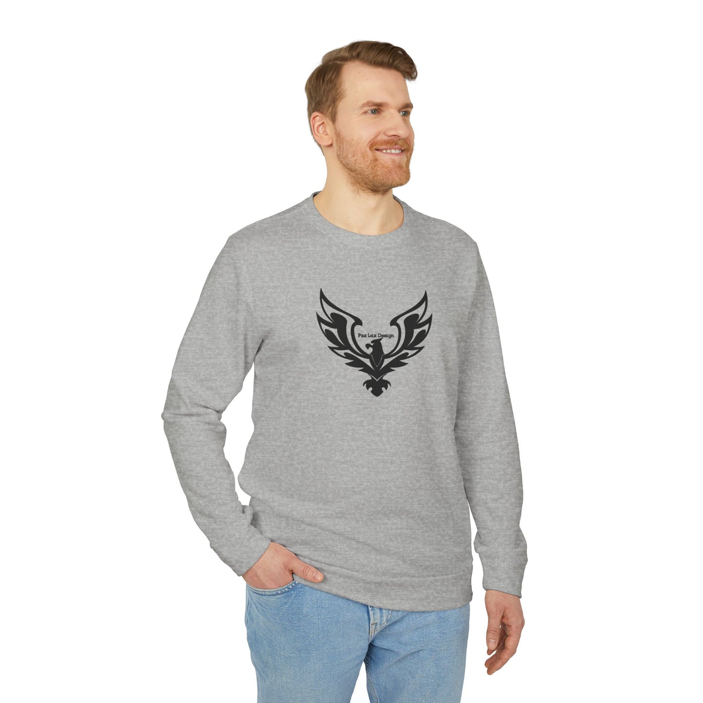 adidas Unisex Fleece Crewneck Sweatshirt Eagle Pax Lux Design