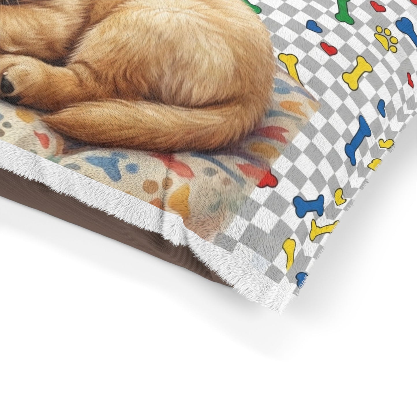 PAX LUX PETS Plush Dog Sleepy Puppy Pet Bed