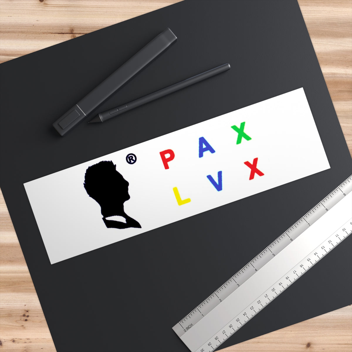 Pax Lux Peace Latin Quote Bumper Sticker